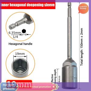 Graceful 1Pc 5.5-19mm Lengthen Electric Drill Socket Head Bolt Nut Driver Bit Impact Drill Bits Adapter Socket Wrench Extension Bar 150mm