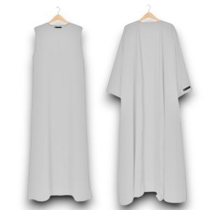 Abaya Marwah 3In1 Free Belt Crinkle Airflow Trend Remaja Wanita Muslimah Terbaru