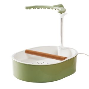 ONFIN with Resting Stick Automatic Bird Bathtub Comfort USB Electric U-shaped Parrot Shower Bathing Pool Multi-functional Bird Water Sprayer Indoor Cage