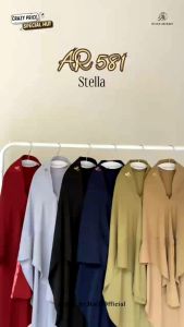 AR 581 by Arrafi hijab jilbab kerudung plisket bergo instan terbaru