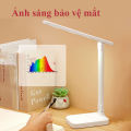 Đèn học để bàn đọc sách học bài chống cận thị, 3 chế độ sáng dễ dàng gấp gọn mang theo, kết nối với cổng sạc USB/ổ cấm điện. 