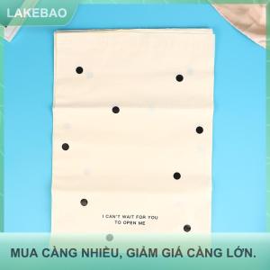 【LAKEBAO】 10 cái lô Bow Knot bao bì túi không thấm nước hậu cần quần áo Bưu Chính Pouch tùy chỉnh nhựa vận chuyển gửi thư Túi