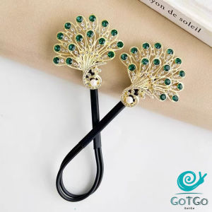 GotGo【มีสินค้าในสต๊อก】 กิ๊บติดผมคริสตัลนกยูง กิ๊บเกาหลีสําหรับผู้หญิงเครื่องประดับผมจัดแต่งทรงผม Hairpin