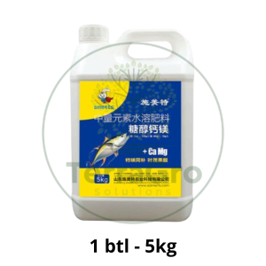 Chelated Ca Mg Liquid Fertilizer Calcium (Ca) ≥ 150g/L Magnesium (Mg) ≥ 10g/L  Prevent Fruit Cracking & Drop  Boost Flower Set & Sweetness