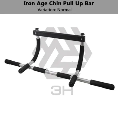 3H Palang Tarik Dagu Pintu Besi | Iron Age Chin Up Bar | Pull Up Bar Doorway | Latihan Badan Atas