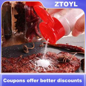 【ZTOYL】 5Pc Plastic Spice Salt Pepper Shakers Seasoning Jar BBQ Condiment Vinegar Bottle