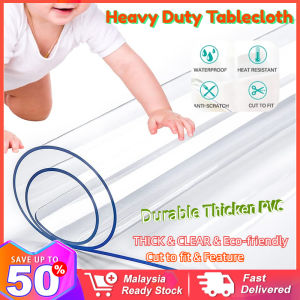 60*130cm Soft Glass Tablecloth Transparency PVC table cloth Waterproof Oilproof Kitchen Dining