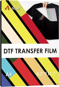 A-SUB DTF Transfer Film-30 Sheets A4 DTF FilmDouble Sided Matte Direct to Film Transfer Paper for T Shirts