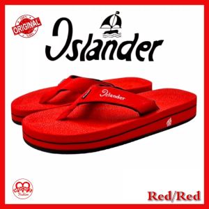 Islander Red/Red Mens non-slip rubber soles colored Slippers 100% Original and Authentic (Makapal)