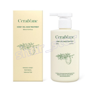 Cerablanc Honey Veil Hand Treatment 300ml Honey Propolis Hand Cream Deep Moisture for Dry Cracked Hands