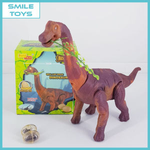 Smile - Mainan Anak Dino Bertelur Dinosaurus Berjalan Ada Lampu Suara Dan Gigit Daun