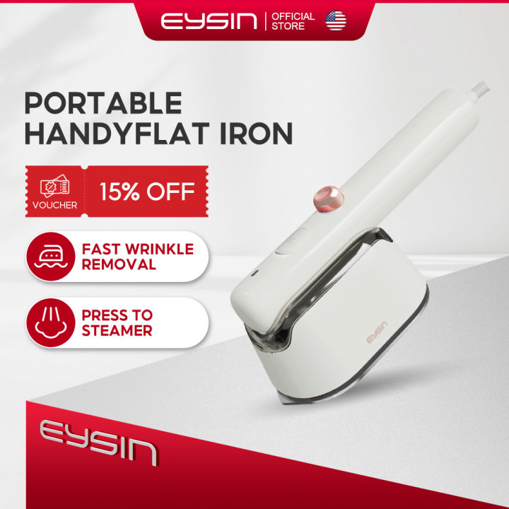 EYSIN TGS09 Flat Iron Handheld Portable Mini Garment Steamer Travel Flat Iron Steamer for Clothes