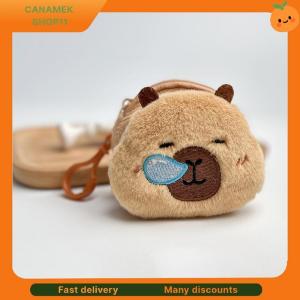 ❣️❣️❣️ Cute Cartoon Creative Capybara Plush Coin Purse Zipper Purse Keychain Small Headphone Lipstick Bag Mini Wallet Money Bag Gifts