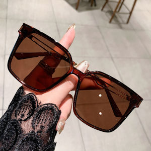 JN IMPRESSION Cross-border Leopard Print Large Frame European and American Style Sunglasses Advanced Anti-ultraviolet Sunglasses Slim Driver Driving Sunglasses