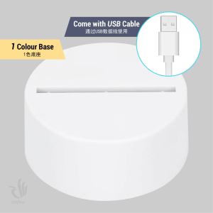 3D Creative USB Night Light Home Bedroom Decoration Table lamp Lampu Hiasan Bilik Tidur Led USB家居卧室创意桌灯3D亚克力小夜灯(A52-A100)