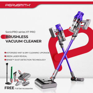 PerySmith Cordless Vacuum Cleaner Sonic Pro Core Series X7 Pro