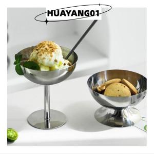 HUAYANG01 [2023 new HOT FASHION] 2023 New thép không gỉ Cốc Cốc Cốc kem tráng miệng salad bát trái cây tấm Snack Món ăn KTV thanh Nguồn cung cấp