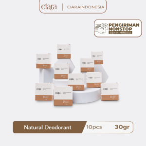 [Bundle 10Pcs] Ciara Natural Deodorant Penghilang Bau Badan dan Ketiak Natural Anti Odor 30Gr