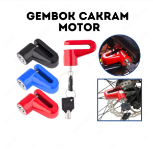 Kunci Gembok Cakram Sepeda Motor Disc Lock Pengaman Anti Maling Universal