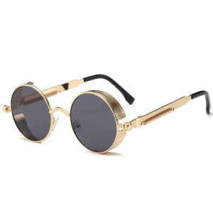 🔥B.two👍 Vintage Sunglasses Steampunk Retro Round Eyewear Metal Frame Small Eyeglasses Women Men Glasses