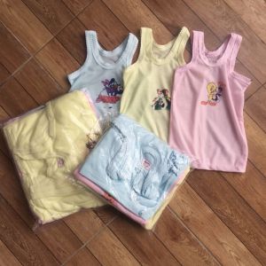 12 PCS Singlet Kaos Dalam Anak Sablon (warna)