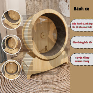 Bánh xe chạy bộ cho mèo CATWHEEL có trục giữa PETDECOR mã CW01 tạo không gian chơi và thư giãn cho boss