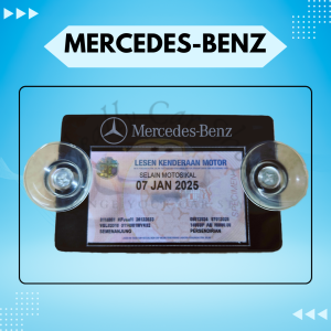 Car Roadtax Holder Acrylic Color With Suction Cup 2024 Version New Size Proton Perodua Toyota Honda Kia Mazda Nissan Lexus BMW Mercedes ISUZU Ford TRD Type R Byd Chery