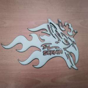 2 PCS STAINLESS STEEL SCANIA Truck/Lorry/Lori Krom Chrome Outside Frame