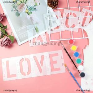 [COD] zhangyuqing 42 PCS Letter Stencils 3 Inch Interlocking Craft Stencils Kit Reusable Plastic Alphabet Templates