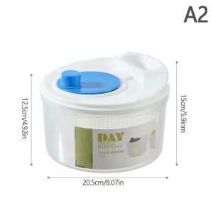 KEBETEME 3L Large Capacity Vegetable Rotator Multifunctional Salad Dehydration Filter Household Kitchen Tool Cleaning Basket