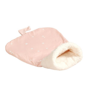PERNEAKY Cartoon Cat Sleeping Bag Soft Warm Pet Snuggle Sack Pet Bed Cave Comfortable Cat Bed Tunnel for Kitten
