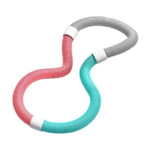 Fitness Exercise Weighted Hoop Fat Burning Hoop Foldable Exercise Hoop Soft Spring Hoop for Home and Gym