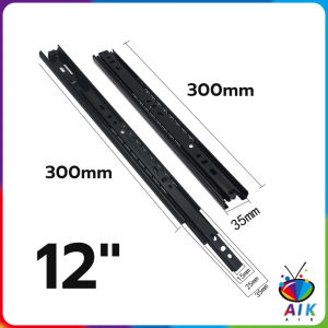 AIK รางลิ้นชัก 1คู่ รางลิ้นชักลูกปืน ขนาด 12/14นิ้ว รางลิ้นชัก รางลูกปืน รางเลื่อนลิ้นชัก drawer slide