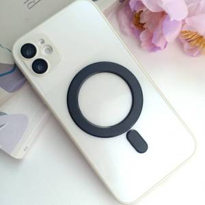 แผ่นแม่เหล็กติดหลังมือถือ พร้อมตัววัดเคสในตัว ติดแล้วมีสไตร์เรียบง่าย