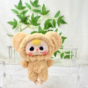 JOYNCLEON Đồ chơi bằng nhung dễ thương với vinyl mặt búp bê đáng yêu trang phục động vật Keychain cho trẻ em và thanh thiếu niên