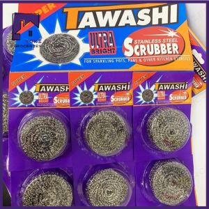 Tawashi 12pcs/1pack Authentic Heavy Duty Stainless Steel Wool High Quality