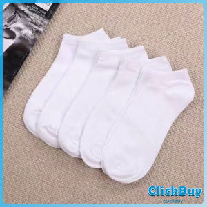 ClickBuy ถุงเท้าข้อสั้น ถุงเท้าระบายอากาศดี เนื้อผ้านุ่ม (เลือกสีได้)