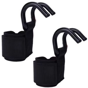 2Pcs Pull-up Weightlifting Wrist Hook Adjustable Dumbbell Auxiliary Wrist Support Grip Straps Outdoor Fitness Training Safety Accessories
