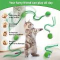 Interactive Cat Ball Toy Automatic Rolling Ball for Indoor Cats Rechargeable electric Smart Cat Toy. 