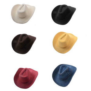 Tiny Western Hat Miniature Cowboy Hat Ornament For Handmade Costume Sewing Clothing Decoration Accessories Wrapping