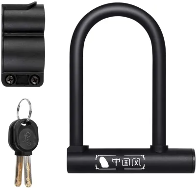 Bicycles U Lock 14mm Shackle Anti-Theft Accessories for MTB Road Bike Scooter Motorcycles Gate Lock