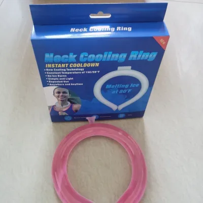 ZHOUMEIWENSP No Battery Neck Cooling Ring PCM Cooling Reusable Ice Neck Ring Below 28℃ Gel Ice Pack Cooling Neck Wrap for Summer Outdoor