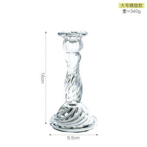 Chân nến thủy tinh trang trí bàn tiệc thích hợp bày bàn tiệc sang trọng và đẳng cấp