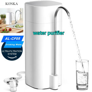 KONKA water purifier 0.01μm Countertop Faucet Drinking Water Filter Purifier Ultrafiltration System NSF Standard Certified Reduces 99% bacteria Chlorine Heavy MetalsOdor Home Kitchen Tap