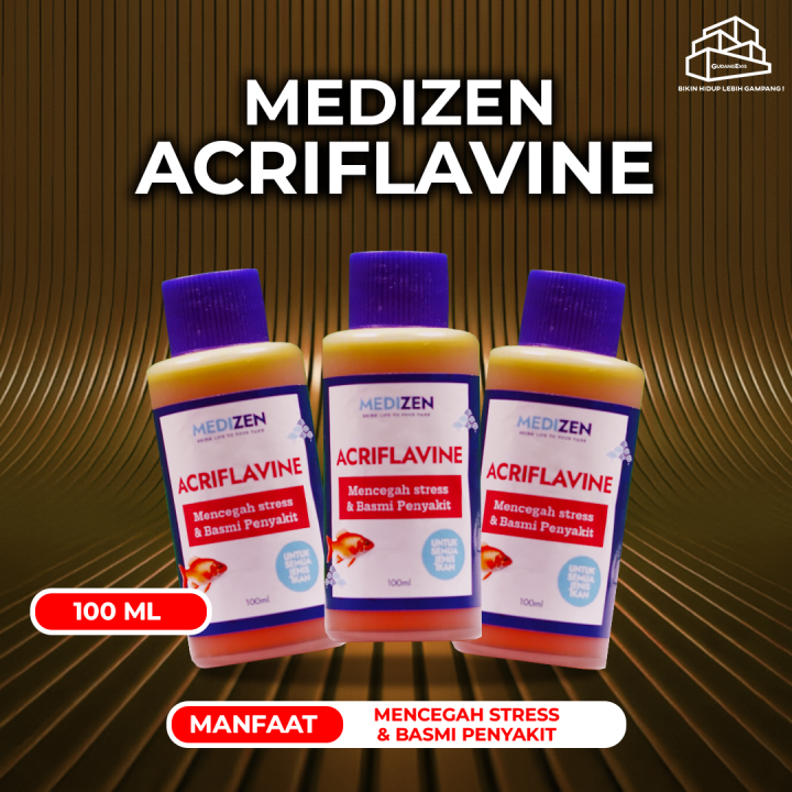 OBAT IKAN HIAS ACRIFLAVINE PLUS KIYOSAKI 100 ml