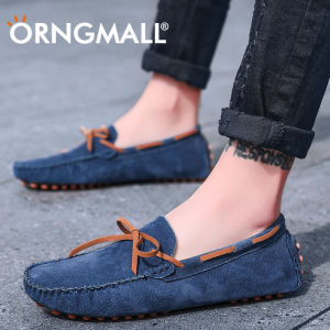 ORNGMALL Casual Leather Loafer Shoes Spring Fashion Boat Shoes for Men Handmade Soft Comfortable Driving Shoes Moccasins Slip-On Shoes for Men Suitable for Everyday Street Wear 38-49