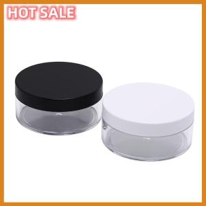 🔥🔥🔥dingdaocunz 1pc 50g plastic empty loose powder pot with sieve cosmetic makeup jar container