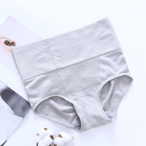 OK Bra Women 3D Honeycomb High Waist Seamless Panties Cotton Antibacterial Briefs Hip Lift Body Shaper Underwear