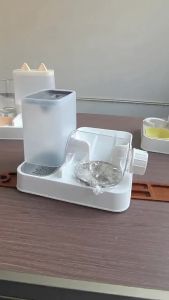 Cat Bowl Dog Bowl Cat Food Bowl Cat Food Automatic Feeder Water Dispenser Integrated Cat Bowl CeramicDrinking Double Bowl