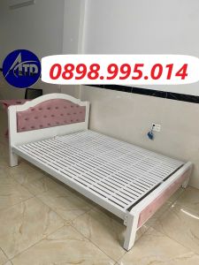 GIƯỜNG SẮT 555 SẮT HỘP 5X10 ĐỦ MÀU NGANG 1M2 1M4 1M6 1M8 DÀI 2M- CHỊU LỰC TỐT KHÔNG KÊU